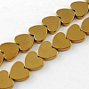 Non-magnetic Synthetic Hematite Beads Strands G-Q883-6x6mm-4-2