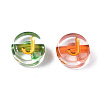 Transparent Electroplate Acrylic Beads TACR-S273-07-3