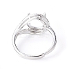 Adjustable Brass Finger Ring Components KK-L193-02P-3