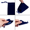 Rectangle Velvet Pouches X-TP-R002-7x9-03-2