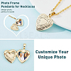 8Pcs 8 Style Brass Locket Pendants KK-BC0004-42-4