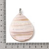 Natural White Shell Mother of Pearl Shell Big Pendants SSHEL-L008-40P-3