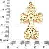 Brass Micro Pave Cubic Zirconia Pendants CU-CBA2F11-17G-4