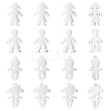 16Pcs 4 Style 201 Stainless Steel Connector Charms STAS-UN0035-52-1