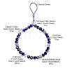 Rondelle Glass & Polymer Clay Rhinestone Beads Phone Hand Strap Chains HJEW-YW0001-05B-4