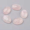 Natural Rose Quartz Flat Back Cabochons G-G741-22x30mm-21-1