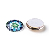 Mosaic Printed Glass Half Round/Dome Cabochons X-GGLA-N004-12mm-G-2