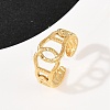 304 Stainless Steel Cuff Open Rings for Women RJEW-H255-01G-01-2