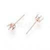 304 Stainless Steel Stud Earring Findings X-STAS-D448-087RG-5mm-2