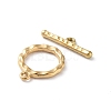 Ion Plating(IP) 304 Stainless Steel Ring Toggle Clasps X-STAS-A092-09B-G-2