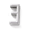 Alloy Letter Slide Charms FIND-A023-17E-2