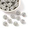 Polymer Clay Rhinestone Beads RB-C1438-12mm-A01-1