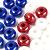 Independence Day Opaque Acrylic European Beads OACR-E033-19M1-1