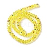 AB Color Plated Transparent Electroplate Beads Strands EGLA-H104-06C-2