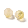 Frosted Transparent Acrylic Beads OACR-F013-12I-2