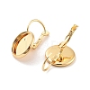 Rack Plating Brass Leberback Earring KK-C063-16G-2