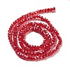 Electroplate Transparent Glass Beads Strands EGLA-A035-T3mm-A01-2