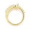 Brass Micro Pave Cubic Zirconia Cuff Rings RJEW-I103-100G-3