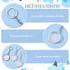 3pcs 3 colors Commemorative Coin Acrylic Pendant Keychain Sets KEYC-FG0001-09A-4