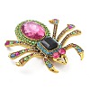 Spider Alloy Rhinestone Brooches JEWB-Q006-05A-3