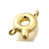 Brass Connector Charms KK-P295-01G-Q-2