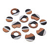 Tri-color Resin & Wood Pendants RESI-CJ0001-15-6