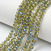 Electroplate Glass Beads Strands EGLA-A034-T2mm-I19-1