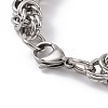 201 Stainless Steel Byzantine Chain Bracelets for Men BJEW-R313-03P-3