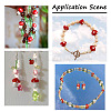5 Strands Mushroom Handmade Lampwork Beads Strands LAMP-CD0001-09-8