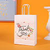 Thanksgiving Day Theme Paper Storage Bags with Handle THXG-PW0001-090A-04-1