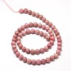 Natural Rhodonite Round Bead Strands G-P072-38-10mm-2