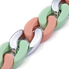 Three Tone Handmade Curb Chain Sets AJEW-JB00602-5