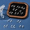 2 Pairs Alloy Stud Earrings for Women EJEW-FS0001-27L-9