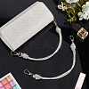 2Pcs Glass Rhinestone Rubber Cord Bag Handles FIND-PH0059-68C-4