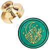 Wax Seal Brass Stamp Head AJEW-WH0209-709-1