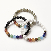 Yoga Chakra Jewelry Stretch Bracelets X-BJEW-G554-02-1
