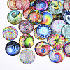 Flat Back Glass Cabochons GGLA-S047-04A-12mm-2