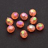 Eco-Friendly Transparent Acrylic Beads TACR-PL642-8mm-A02-1