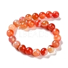 Natural Striped Agate/Banded Agate Beads Strands G-Z060-A01-B19-3