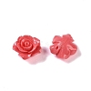 Synthetic Coral 3D Flower Rose Beads CORA-A005-14mm-20-2