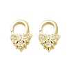 Insects Brass Micro Pave Clear Cubic Zirconia Lobster Claw Clasps KK-I354-01G-05-1