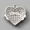 Alloy Rhinestone Pendants ALRI-WH0008-19F-2