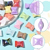 32Pcs UV Plating Rainbow Iridescent Acrylic Beads OACR-FS0002-13-2
