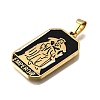 Tarot 304 Stainless Steel Enamel Pendants STAS-M119-09P-G-3