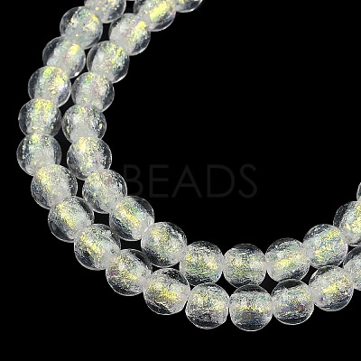 Handmade Foil Lampwork Beads Strands FOIL-K003-06B-10-1