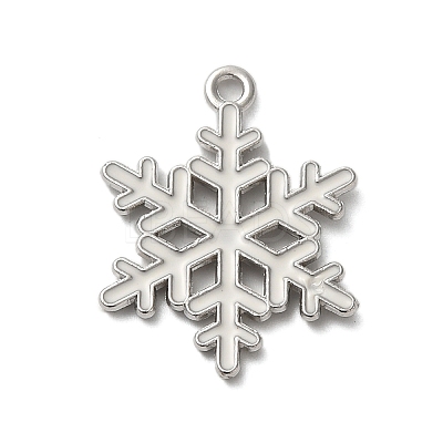 Winter Theme Alloy Enamel Pendants ENAM-M002-05Q-P-1