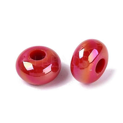 Opaque Acrylic European Beads OACR-E033-19Q-1