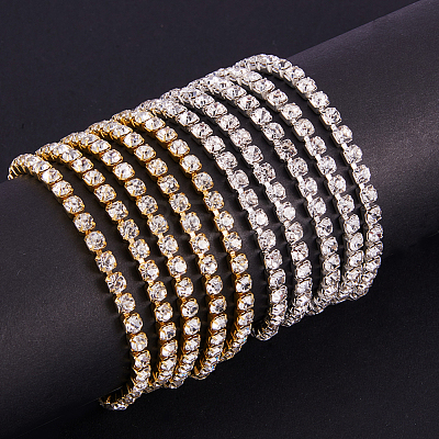Brass Rhinestone Strass Chains CHC-BC0001-04-SS18-1
