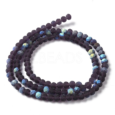 Transparent Glass Beads Strands X-EGLA-A044-T8mm-MB15-1