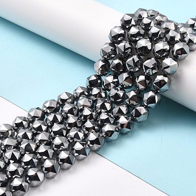 Terahertz Stone Beads Strands G-D461-17B-1